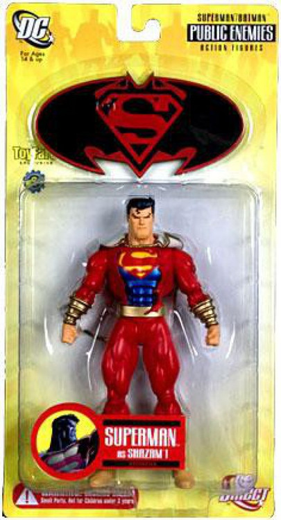 DC Superman Superman Batman Series 1 Public Enemies Superman as Shazam  Exclusive Action Figure DC Direct - ToyWiz