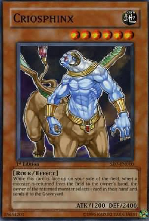 yugioh sd7 card list Structure Deck Invincible Fortress Single Common Criosphinx SD7-EN010 Duelist's Advance openings went live