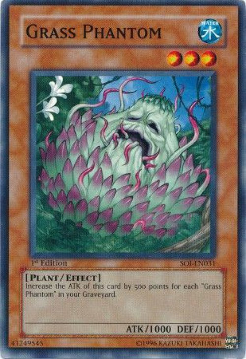 YuGiOh GX Trading Card Game Shadow of Infinity Single Card Common Grass  Phantom SOI-EN031 - ToyWiz