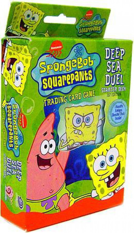 spongebob aquatic amigos booster box Squarepants Trading Card Game Deep Sea Duel Pack Upper Deck and the winner gets a lifetime supply Spongebob Squarepants Deep Sea Duel
