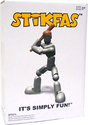 Stikfas Generation 2 Alpha Male Baseball Player Action Figure Kit