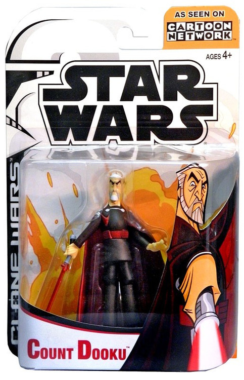 Star Wars Clone Wars Network Dooku 3.75 Action Figure Hasbro - ToyWiz