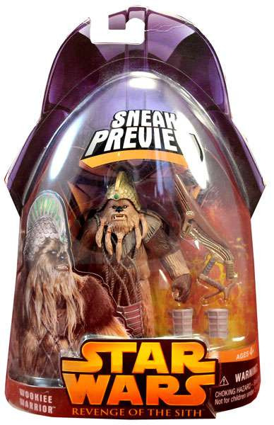 Star Wars Revenge of the Sith 2005 Wookiee Warrior 3.75 Action