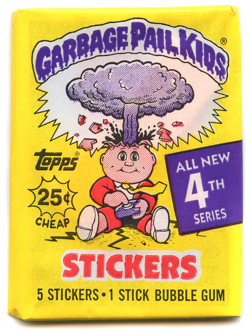 Garbage Pail Kids Topps All New 4th Series Trading Card Sticker Pack 5