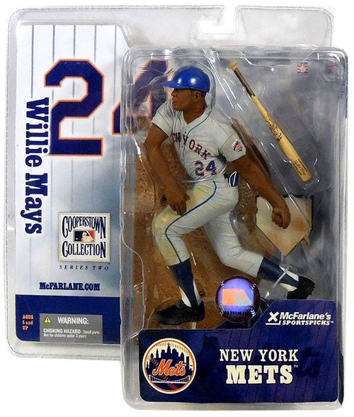 McFarlane Toys MLB New York Mets Sports Picks Baseball Cooperstown  Collection Series 2 Willie Mays Action Figure NY Mets - ToyWiz