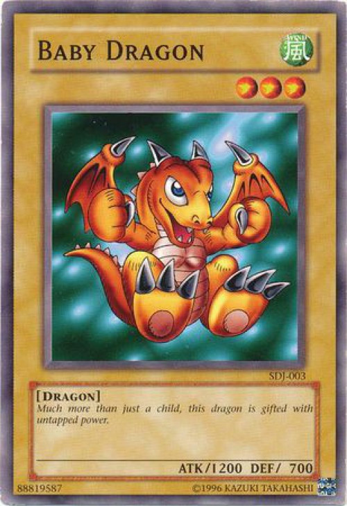 YuGiOh Joey Starter Deck Single Card Common Baby Dragon SDJ-003
