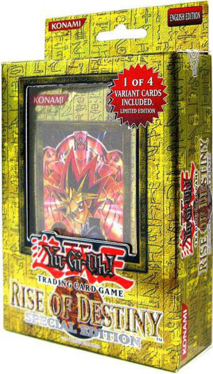 YuGiOh Rise of Destiny Special Edition 3 Booster Packs 1 RANDOM Promo Card  Konami - ToyWiz