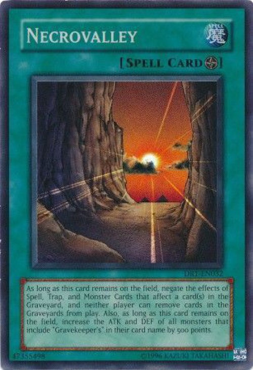 YuGiOh Dark Revelation 1 Single Card Super Rare Necrovalley DR1-EN032 -  ToyWiz