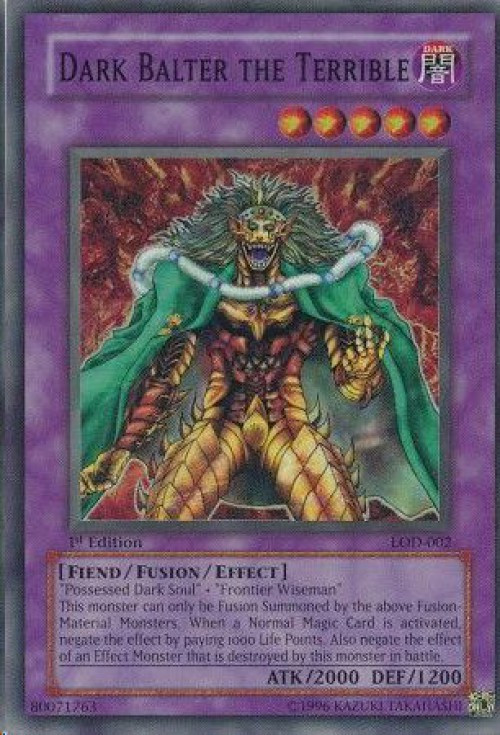 Yu-Gi-Oh! 2003 Legacy of Darkness 1st Edition DARK RULER HA DES LOD-001