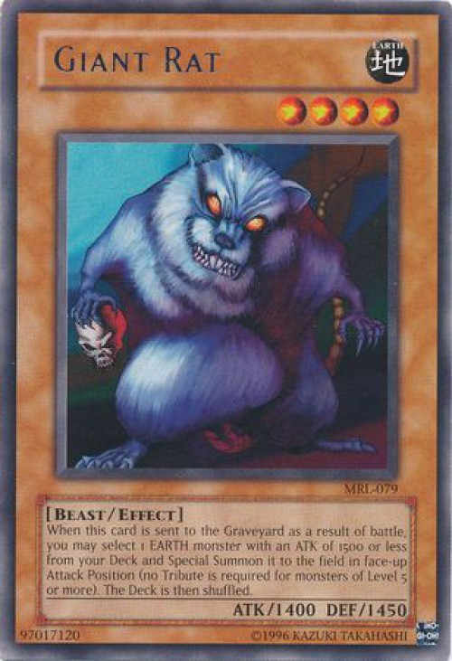 YuGiOh Magic Ruler Rare Giant Rat MRL-079 YuGiOh Magic Ruler Rare Giant Rat MRL-079