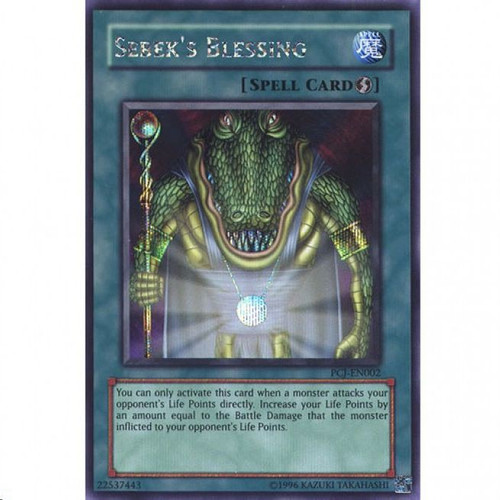 YuGiOh Power of Chaos Joey the Passion Single Card Secret Rare Sebeks  Blessing PCJ-EN002 - ToyWiz