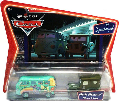 Disney Pixar Cars Supercharged Movie Moments Fillmore Sarge 155 Diecast Car  2-Pack Mattel Toys - ToyWiz