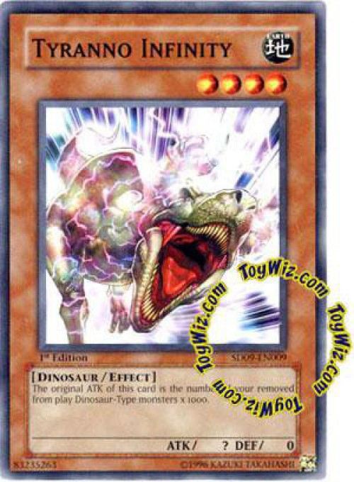 YuGiOh Structure Deck Dinosaurs Rage Single Card Common Tyranno Infinity  SD09-EN009 - ToyWiz