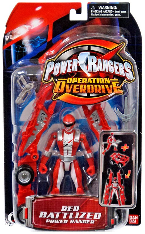 Power Rangers Operation Overdrive Red Battlized Power Ranger Action Figure Power Rangers Operation Overdrive Red Battlized Power Ranger Action Figure