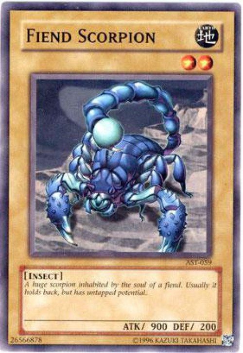 YuGiOh Ancient Sanctuary Single Card Common Fiend Scorpion AST-059 - ToyWiz