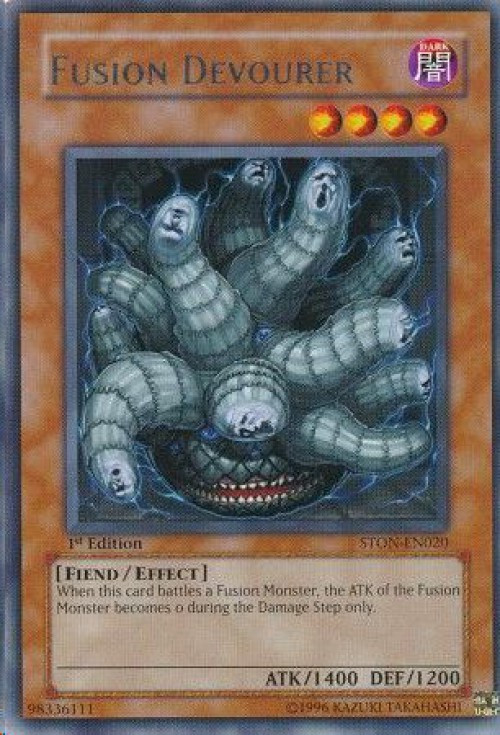 YuGiOh GX Trading Card Game Strike of Neos Single Card Rare Fusion Devourer STON-EN020 - ToyWiz YuGiOh GX Trading Card Game Strike of Neos Single Card Rare Fusion Devourer STON-EN020 - ToyWiz