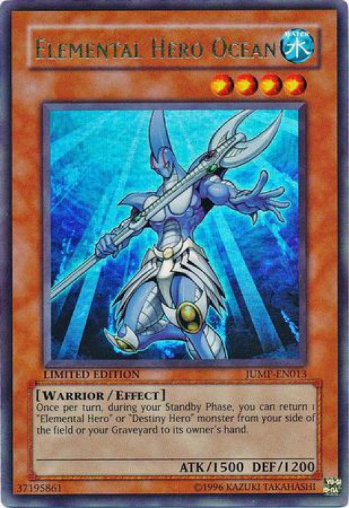 YuGiOh Shonen Jump Single Card Ultra Rare Elemental Hero Ocean 