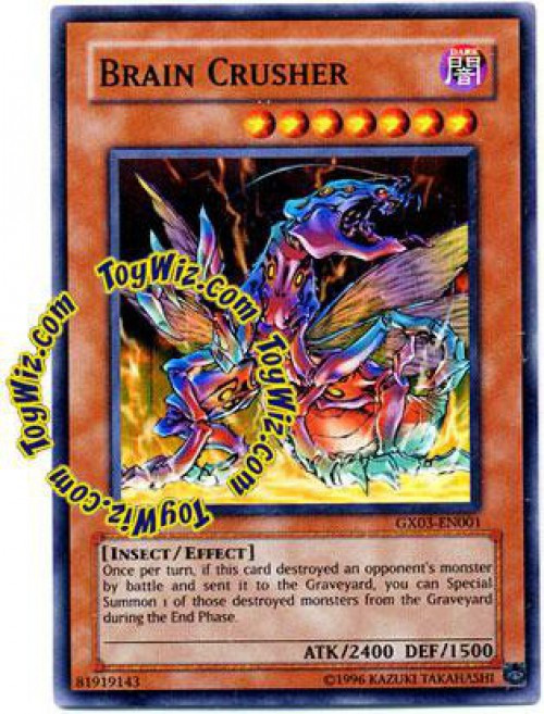 Yu Gi Oh : GX03-EN001 Brain Crusher Super Rare Promo Card