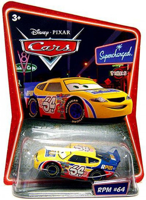 Disney Pixar Cars Supercharged RPM No. 64 155 Diecast Car Mattel