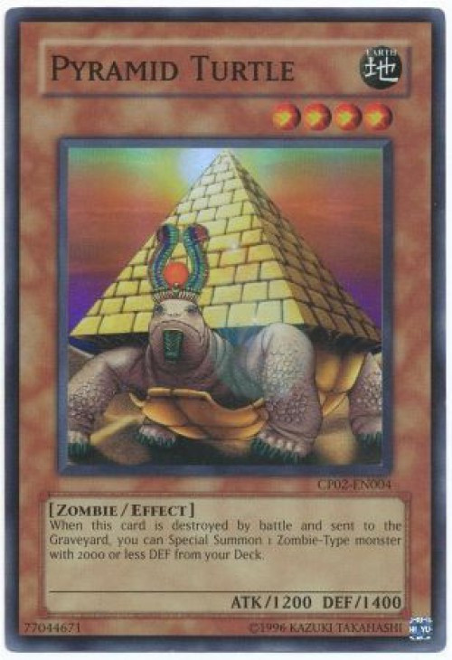 Yugioh Gx Trading Card Game Champion Pack Game 2 Single Card Super Rare Pyramid Turtle Cp02 En004 Toywiz
