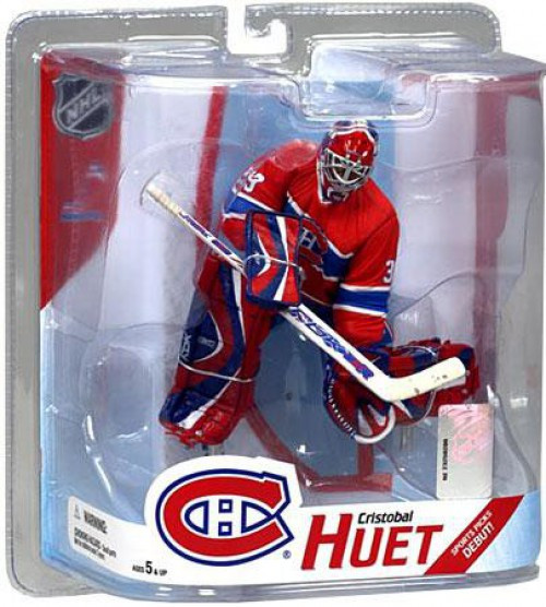 McFarlane Toys NHL Montreal Canadiens Sports Picks Hockey Series 16  Cristobal Huet Action Figure [Red Jersey]