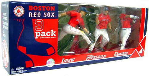 【希少】Mcfarlane MLB BOSTON RED SOX 3-PACK mcfarlaneredsox3pack__46810.