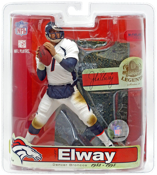 McFarlane Toys NFL Denver Broncos Sports Picks Football Legends Series 3  John Elway Exclusive Action Figure [Orange Jersey Variant]