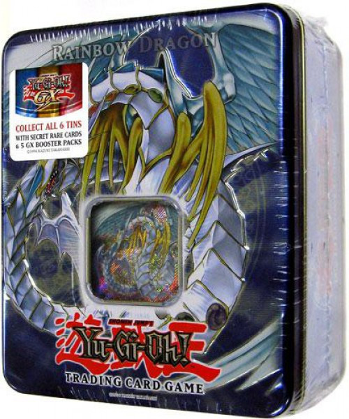 YuGiOh GX 2007 Rainbow Dragon Tin Set Konami - ToyWiz