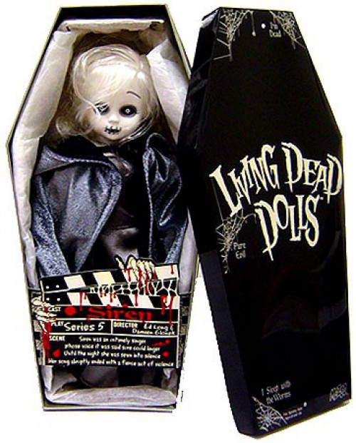 Living Dead Dolls Series 5 Siren 10 Doll Black White Mezco Toyz