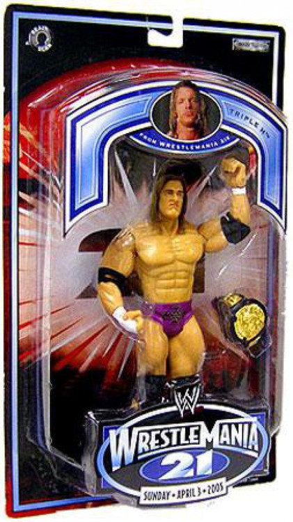 WWE Wrestling Wrestlemania 21 Triple H Action Figure Jakks