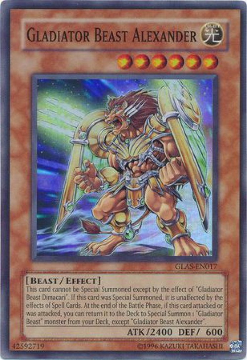 Yu-Gi-Oh! Carta Superalloy Beast Raptinus (GLAS-EN042) – Edizione Unlimited, Rara Comune, Da Gladiator's Assault
