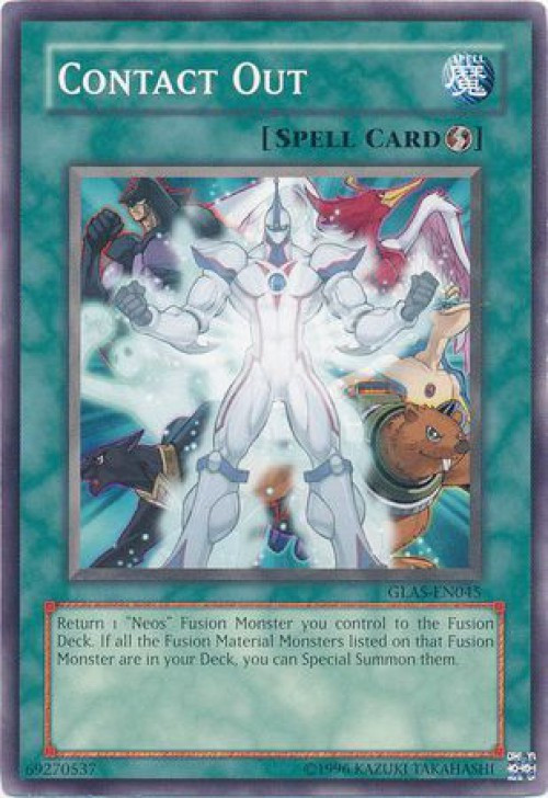 YuGiOh GX Trading Card Game Gladiators Assault Single Card Common Contact  Out GLAS-EN045 - ToyWiz