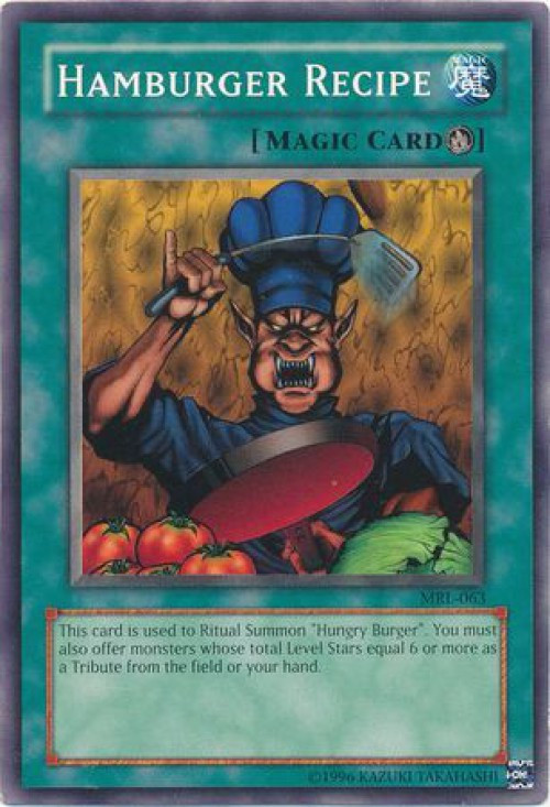 yugioh chef deck Yugioh Nouvelles Deck Core Set 9 card DUAD Chef De Angry Burger Recipe Book