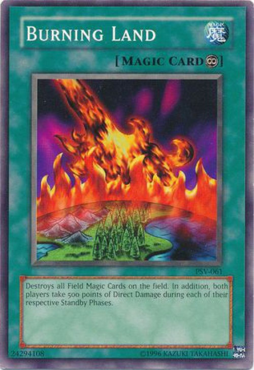 YuGiOh Pharaoh's Servant Common Burning Land PSV-061 YuGiOh Pharaoh's Servant Common Burning Land PSV-061