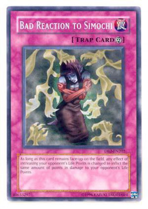 yugioh bad reaction to simochi deck Amazon.com: Yu-Gi-Oh! - (LOD-093) - Legacy of Darkness - Unlimited Edition Bad Reaction to Simochi -