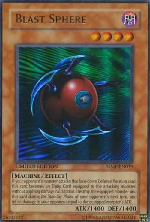 YuGiOh Shonen Jump Single Card Ultra Rare Blast Sphere JUMP-EN019 - ToyWiz