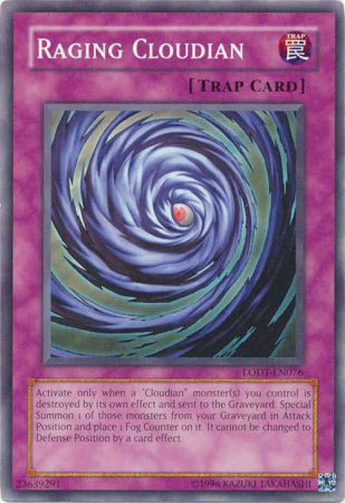 YuGiOh GX Trading Card Game Light of Destruction Single Card Common Raging  Cloudian LODT-EN076 - ToyWiz