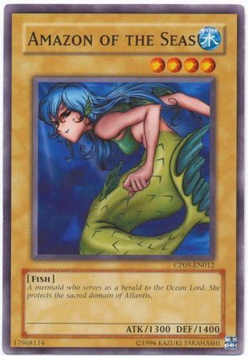 YuGiOh GX Trading Card Game Champion Pack: Game 5 Common Amazon of the Seas  CP05-EN012