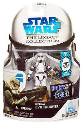 Star Wars Clone Wars 2008 Legacy Collection Droid Factory Imperial Evo  Trooper Action Figure GH04 [First Day of Issue]