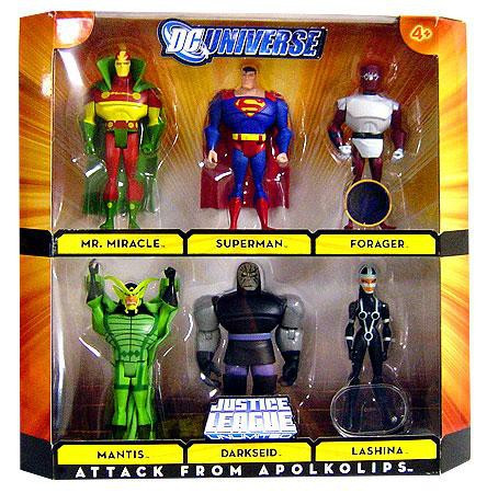 DC Universe Justice League Unlimited The League United Action Figure Set 