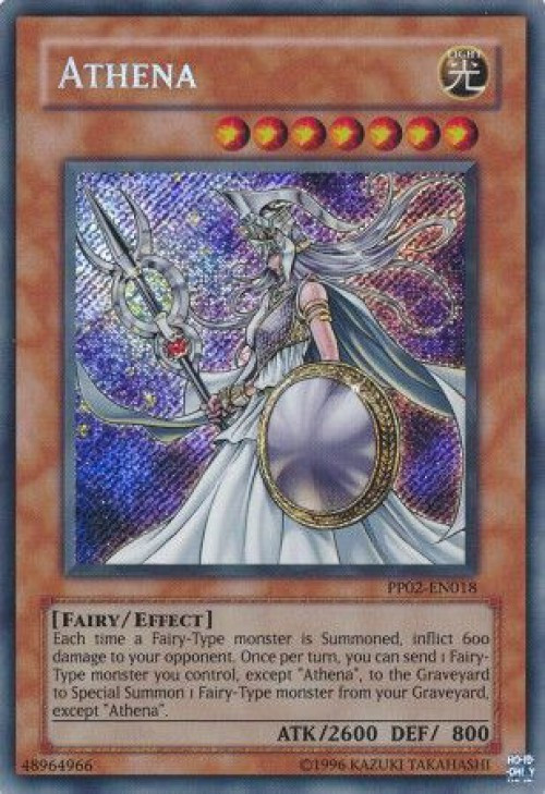 遊戯王 アテナ YuGiOh GX Trading Card Game Premium Pack 2 Single Card Secret Rare