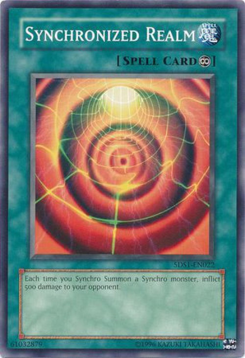 YuGiOh 5Ds 2008 Starter Deck Single Card Common Synchronized Realm 5DS1