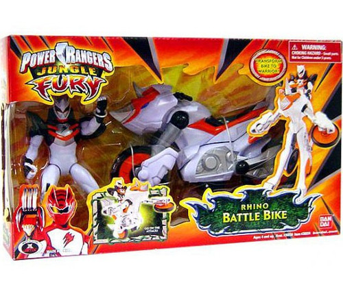 Power Rangers Jungle Fury Rhino Battle Bike Action Figure Vehicle