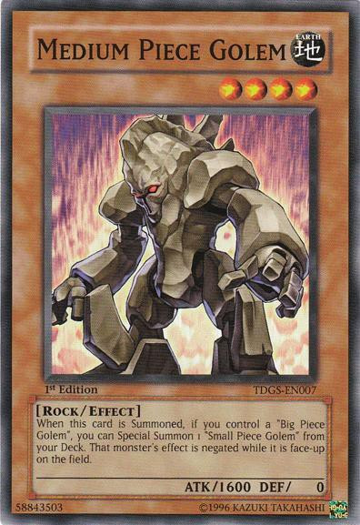 yugioh g golem deck Yu-Gi-Oh! - Medium Piece (TDGS-EN007) - The Duelist Genesis - Unlimited Edition My G Golem Yugioh Deck