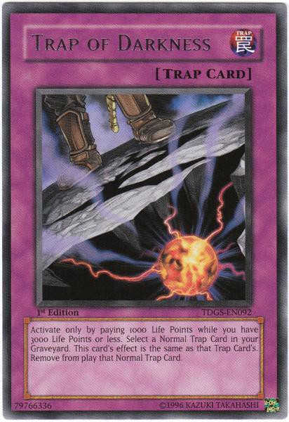 YuGiOh The Duelist Genesis Single Card Rare Trap of Darkness