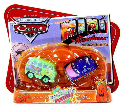 Disney Pixar Cars Mini Adventures Fire Dept 2 Pack Doc Hudson & Red