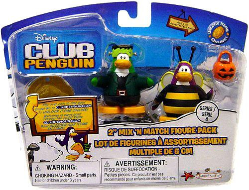 Club Penguin Mix N Match Series 1 Bumble Bee Frankenpenguin Mini