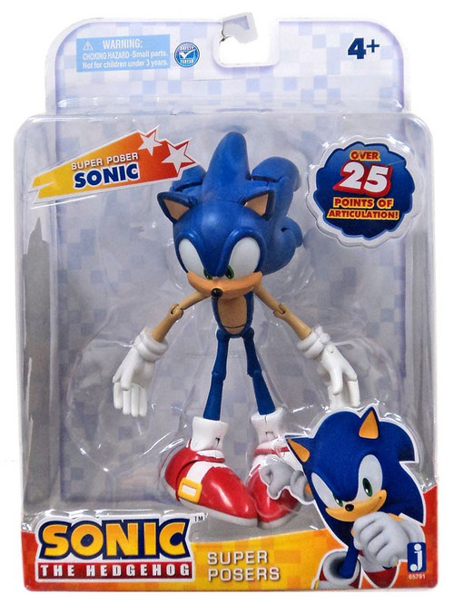 Sonic The Hedgehog Super Posers Sonic 5 Action Figure Modern, Blue