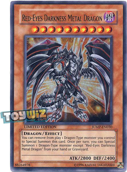 YuGiOh Shonen Jump Single Card Ultra Rare Red-Eyes Darkness Metal