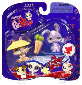 Littlest Pet Shop Pet Pairs Bunny Figure 2-Pack 827, 828 Tan